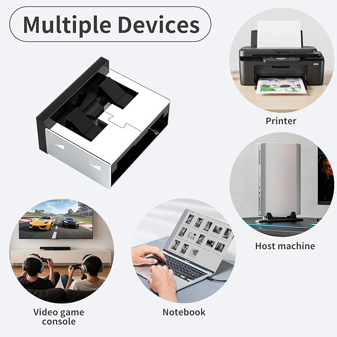 12PCS USB Metal Port Lock Blocker with 1 Key - Secure USB-A Port Protector for PC/Laptop, Anti-Theft Data Security Lock, Dust & Moisture Proof Cover, Removable Type-A Connector Black