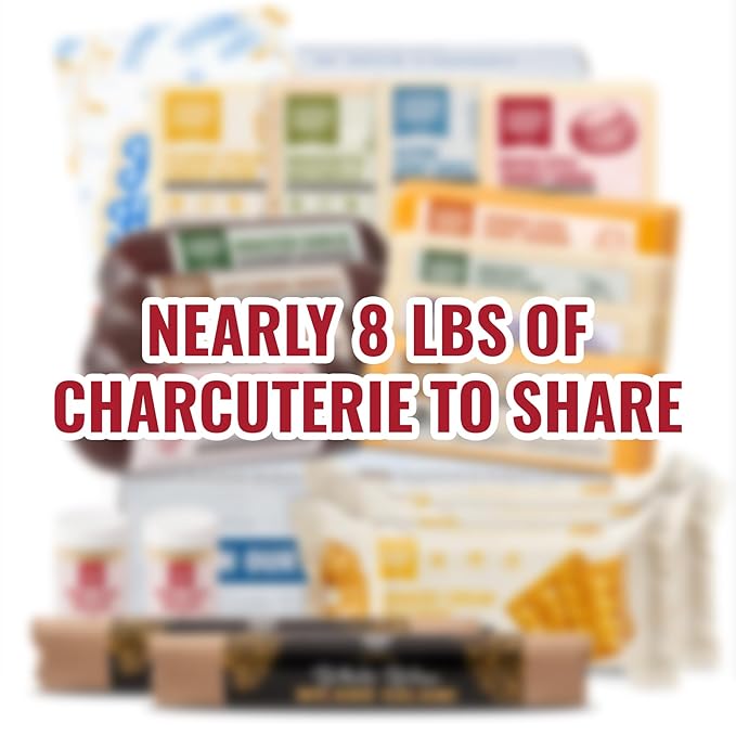 Farmers Market Gift Basket, Gluten Free, Keto, Paleo, Low Sodium, Zero Sugar, Genoa Salami, Christmas Charcuterie Board, Holiday Meat and Cheese Gift Basket, Ultimate Collection