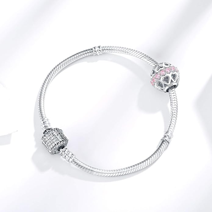 925 Sterling Silver Charms Fit Pandora Charms Bracelet I Love You to Infinity and Beyond Fit Wife Mother's Day Christmas Birthday Gift