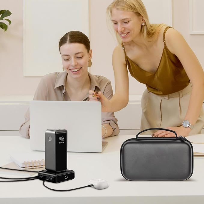 Case Compatible with Anker Prime Power Bank, 27,650mAh/ for Anker Prime Power Bank 20,000mAh Portable Charger with 100W Charging Base, Battery Pack Power Station Organizer, Hold Cable and Charger