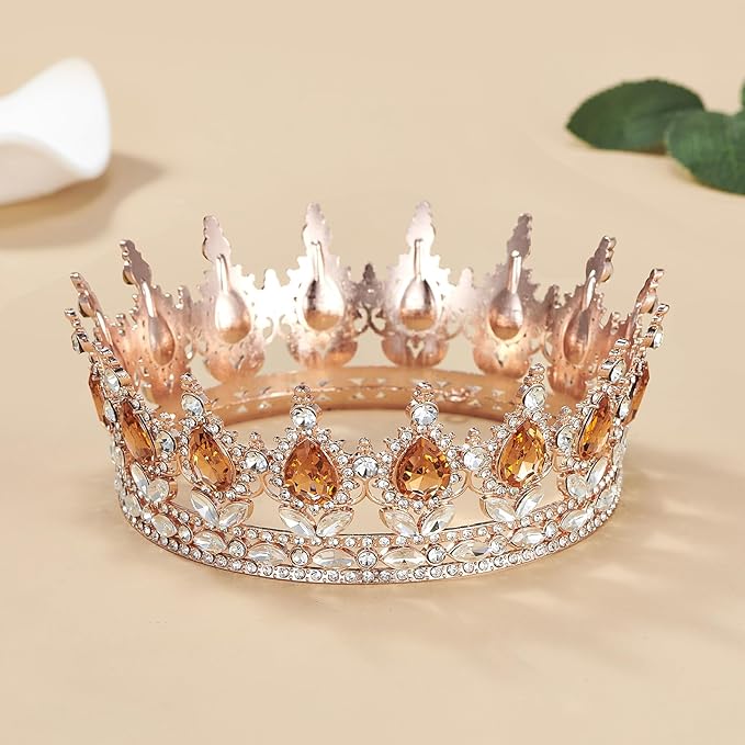 Queen Crown Rhinestone Wedding Crowns and Tiaras for Women Costume Party Hair Accessories Princess Birthday Crown Crystal Bridal Crowns