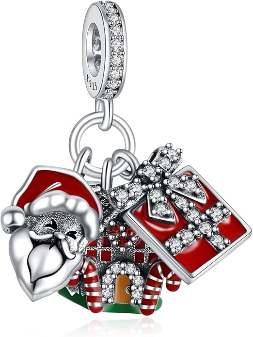 MITSOKU 925 Sterling Silver Charms for Bracelets Necklaces Animal prototype Pendant Safety Chain Dangle Pendants Beads Christmas Day Charms Jewelry Gift for Women