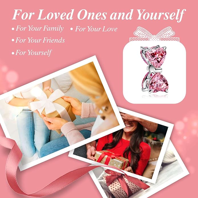 Family Mom Heart Charms 925 Sterling Silver Bead for Bracelets and Necklaces For Women Jewelry Present