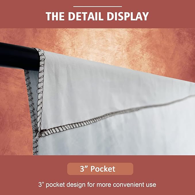 Abstract Professional Photography Backdrop for Portrait Photo Props Booth Background Photoshoot Studio with Polyester Fabric Roller Pocket on Top(8x12ft,Brick Red,No Stand)