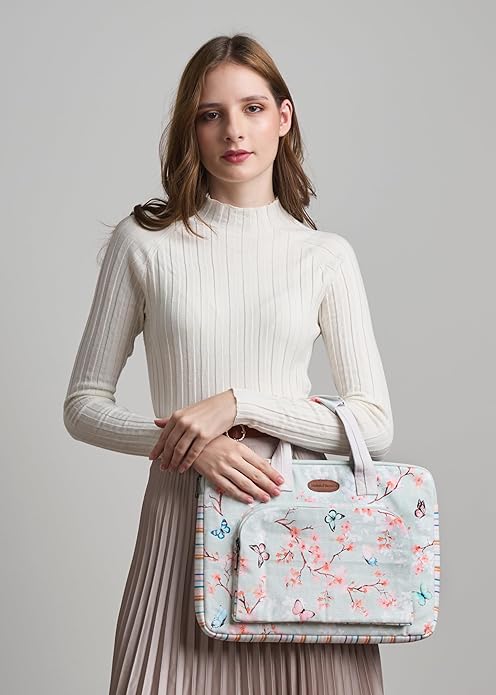 Maison d'Hermine Laptop bag with front pocket Stain and water repellent Cotton canvas