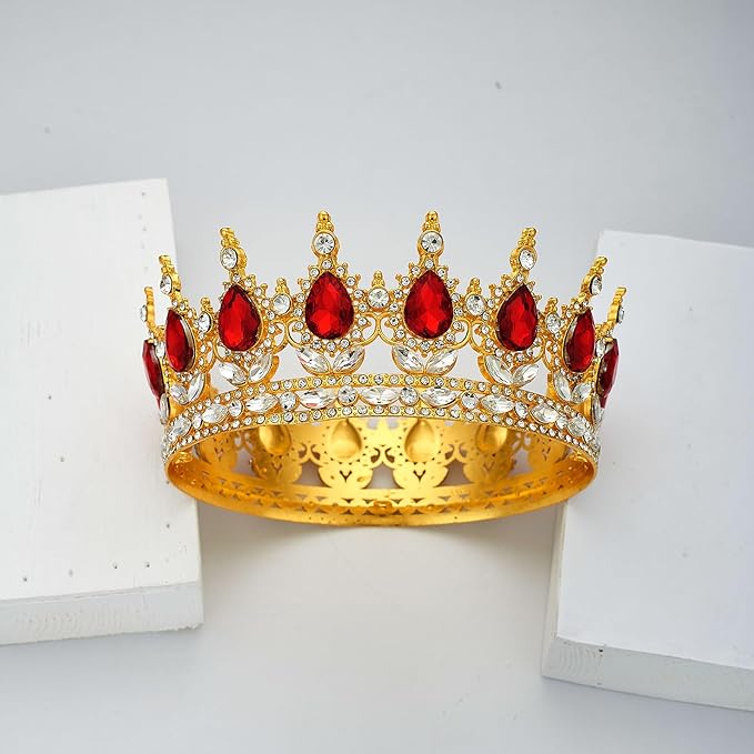 Queen Crown Rhinestone Wedding Crowns and Tiaras for Women Costume Party Hair Accessories Princess Birthday Crown Crystal Bridal