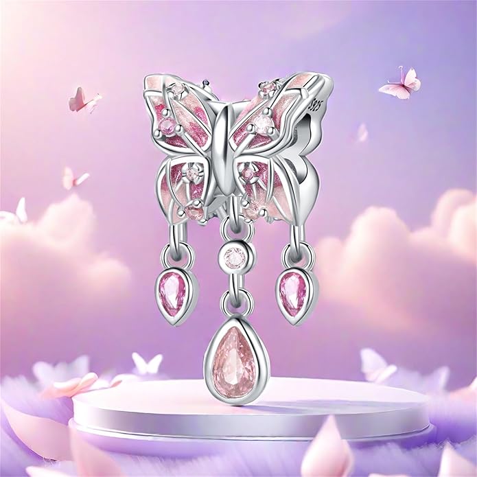 Cute Panda Animal 925 Sterling Silver Charms for Bracelets and Necklace Dangle Pendants Butterfly Elephant Dog Bead Jewelry Present for Women Family Friends