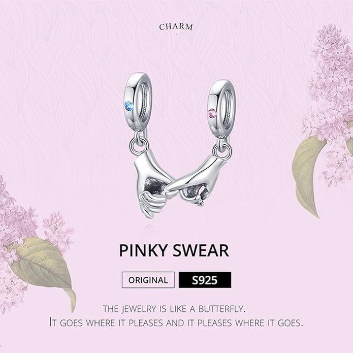 Charm Beads for Women, S925 Sterling Silver Dangle Charm Beads for European Charm Bracelet & Snake Chain Bracelets, Love Family Friendship Butterfly Pet Flower Designs, Gift Box Included