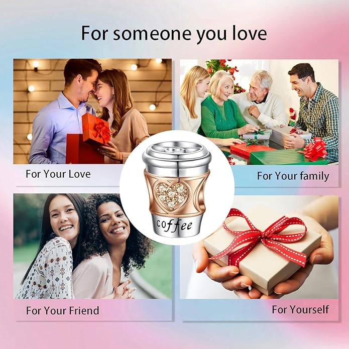 Bible Family Mom Wife Love Heart Dangle Charm 925 Sterling Silver Charms fits Bracelets and Necklace Pendant Bead Charms Jewelry Present for Women Family Friends