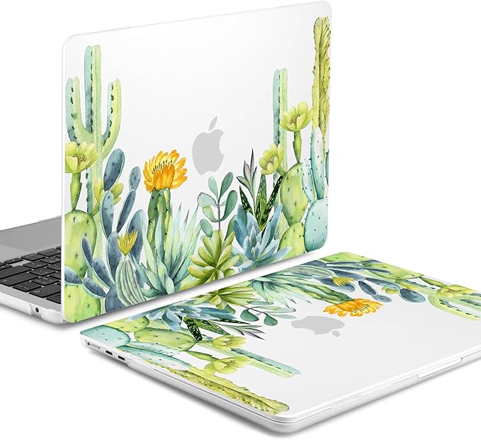 Batianda Premium Case for New MacBook Air 15 inch 2025 M4 2024 2023 with M3 M2 Chip Model A3241/A3114/A2941, Designed Protective Plastic Hardshell & Keyboard Cover & Screen Protector, Cactus