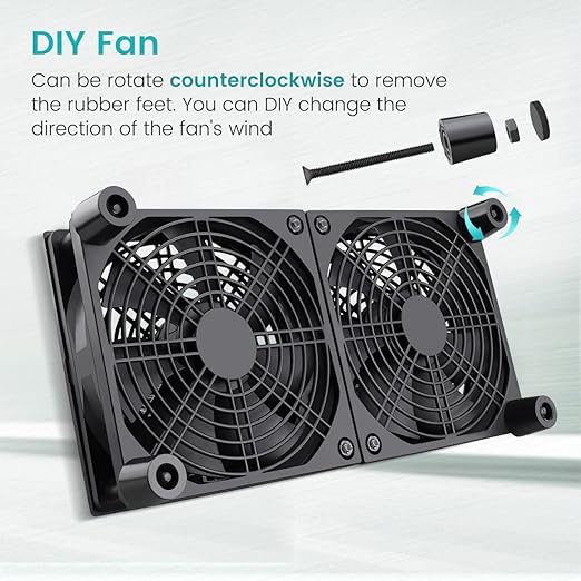 Wathai High Airflow Router Cooling Fan for Computer Cooler TV Small Box DC 5V USB Power 120mm 240mm Fan with Multi Speed Controller