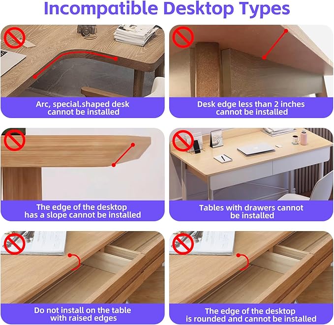 Arm Rest for Desk, 90°Foldable Computer Wrist Rest Shelf with Sponge Padding, Clamp on Arm Support, Ergonomic Sturdy Desk Extender for Office & Home, Durable & Easy to Install (Black)
