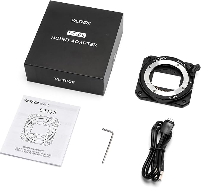 VILTROX E-T10 II Lens Mount Adapter, E Mount Lens to Z-CAM Cinema Cameras Autofocus Adapter Converter Compatible with Sony E Mount Lens to Z-CAM E2-M4 E2-S6 E2-F6 E2-F8 Cinema Cameras