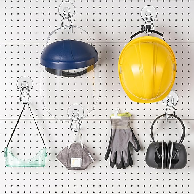 LOVIMAG Strong Magnetic Hooks, 70LBS Heavy Duty Magnet Hooks Strong Neodymium Magnets with Carabiner Hook, Hook Magnets with Swivel for Hanging, Cruise, Grill, Kitchen, Refrigerator - 12 Pack