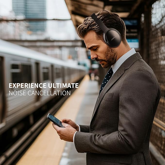 Ear Pads for Bose QC35: Durable Comfortable Noise Cancellation Replacement Cushion Earpads for Bose Quitecomfort 35 QC35 QC35 ii Headphones with Good Audio Quality