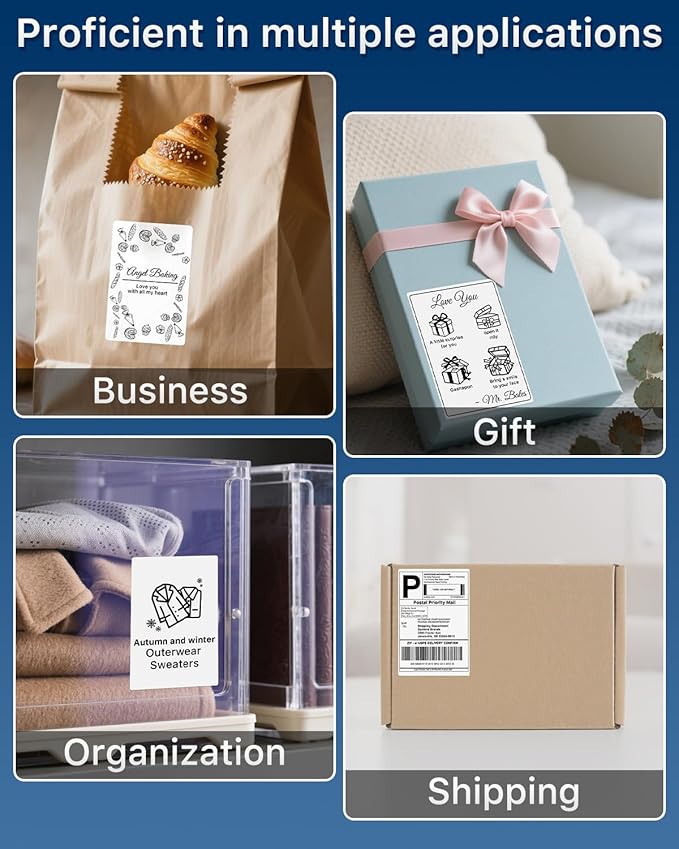iEager 4x6 Inch Thermal Labels, White Shipping Label Stickers, Commercial+ Grade Thermal Printer Sticker, 180 Labels/Pack
