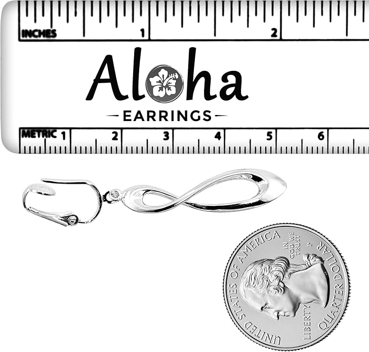 Silver Clip On Earrings For Women, They Look Pierced, Don't Pinch & Won't Fall Off, Hypoallergenic & Lightweight