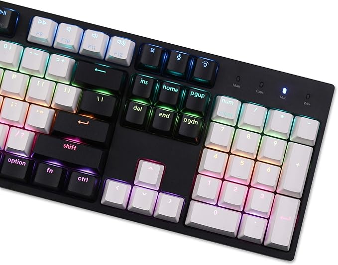 Keychron C2 Full Size 104 Keys USB Type-C Wired Mechanical Gaming Keyboard for Mac Layout, Gateron G Pro Brown Switch/RGB Backlight/Double-Shot ABS keycaps Computer Keyboard for Windows Laptop PC