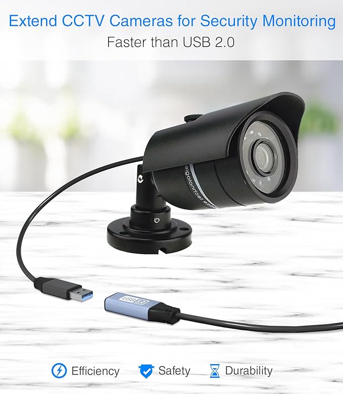 BlueRigger USB 3.0 Extension Cable (3FT, 5 Gbps, Type A Male to Female Adapter Cord) - Long USB Repeater Extender for VR Headset, Printer, Hard Drive, Flash Drive, Keyboard, Mouse, Xbox