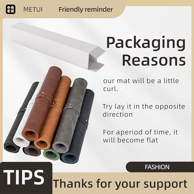 Leather Desk pad for Computer and laptops, Ideal for Gaming and Office use, Large Mouse pad and Keyboard mat,Desk mat Special for Man. A complimentary Wrist pad and Phone Stand.(Black, 15.7"x 31.5")