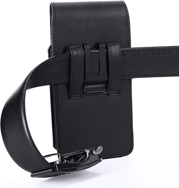 BECPLT for iPhone 15 Pro Max 15 Plus 14 Pro Max 13 Pro Max 12 Pro Max Holster Black Mobile Phone Belt Pouch Holster Cover Belt Clip Case Pouch for Samsung Galaxy S24+ S23+ S23+ S22+ S23 FE S21 FE 5G