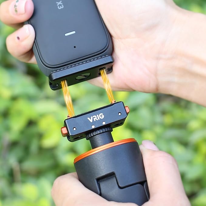 VRIG Magnetic Base for Insta360 Ace/Ace Pro Magnetic Quick Release Adapter Tripod Adapter Mount with Ace Pro/Ace/ X3/ X4/ X5/ ONE RS 1 inch 360 Degree Version/ONE RS Twin/ONE X2