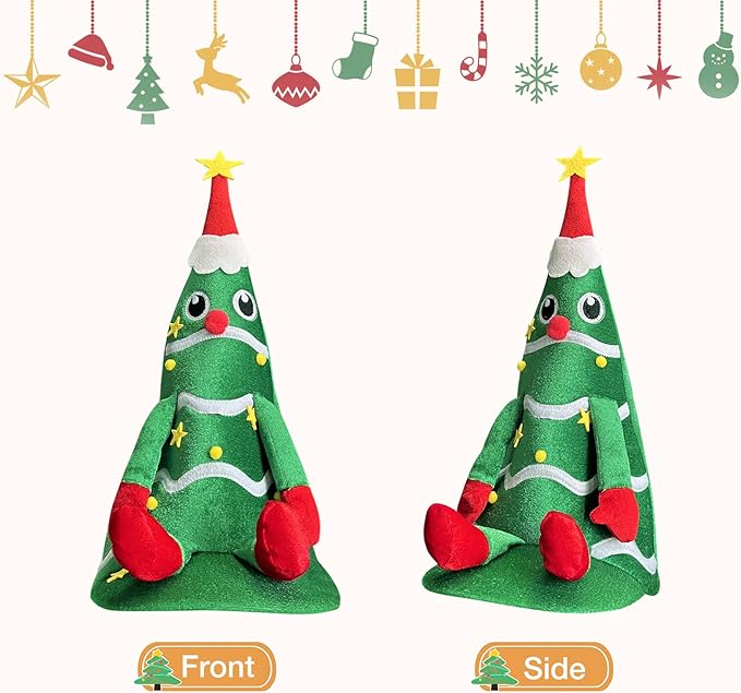Christmas Hat,Gnome Hat, Strange Dr.Seuss Hats,Holiday Duck Cap for Xmas New Year Festive Party Supplies