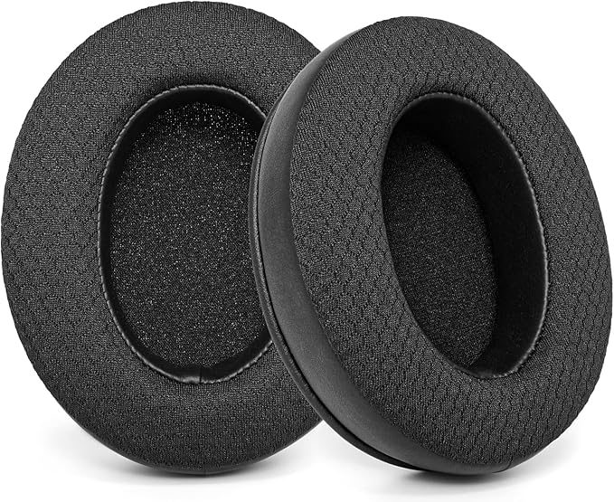 GVOEARS Replacement Earpads for Audio Technica ATH M50X/M40X/M30, HyperX Cloud/Alpha, Sony MDR-7506 Series, Steelseries Arctis earpads Replacement, Ear Cushions Also fit Turtle Beach Stealth & More