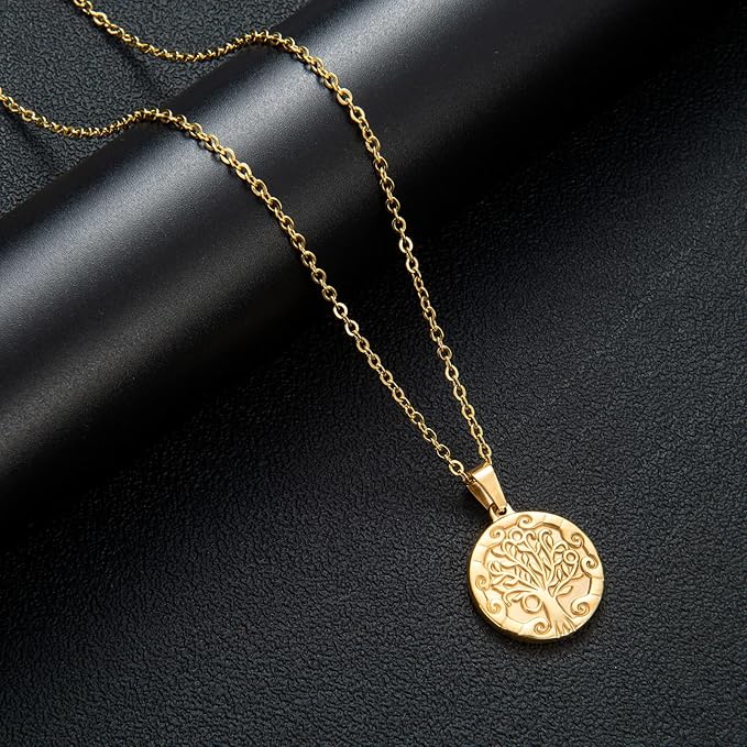 20 Pack Necklace Chains Gold Plated Stainless Steel Cable Chain Necklace Bulk for Jewelry Making, 18 Inches