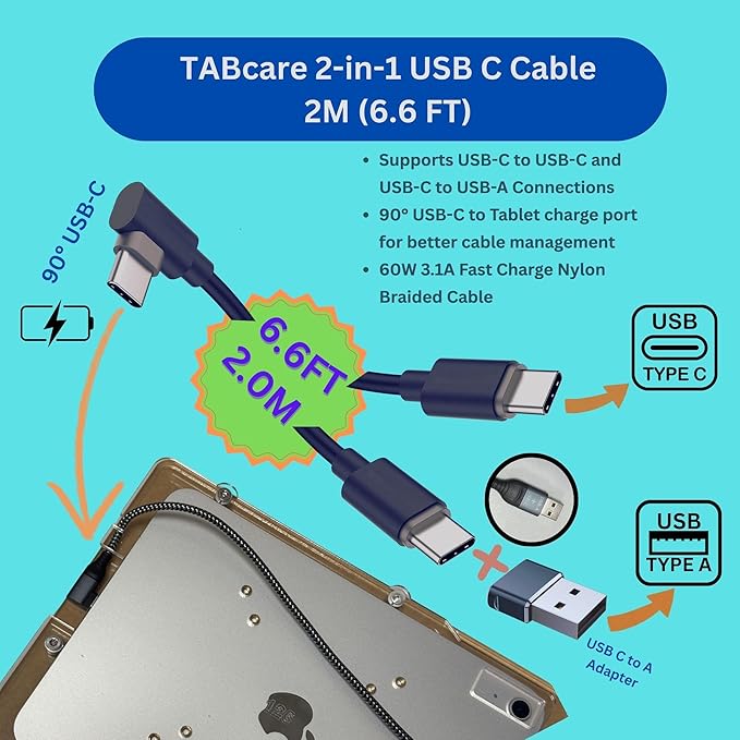 TABcare Anti-Theft Acrylic VESA Enclosure for Apple iPad Pro 13" 2024 with Free Wall Mount Kit & 90-Degree Angle USB C Cable (iPad Pro 13" 2024, Black)