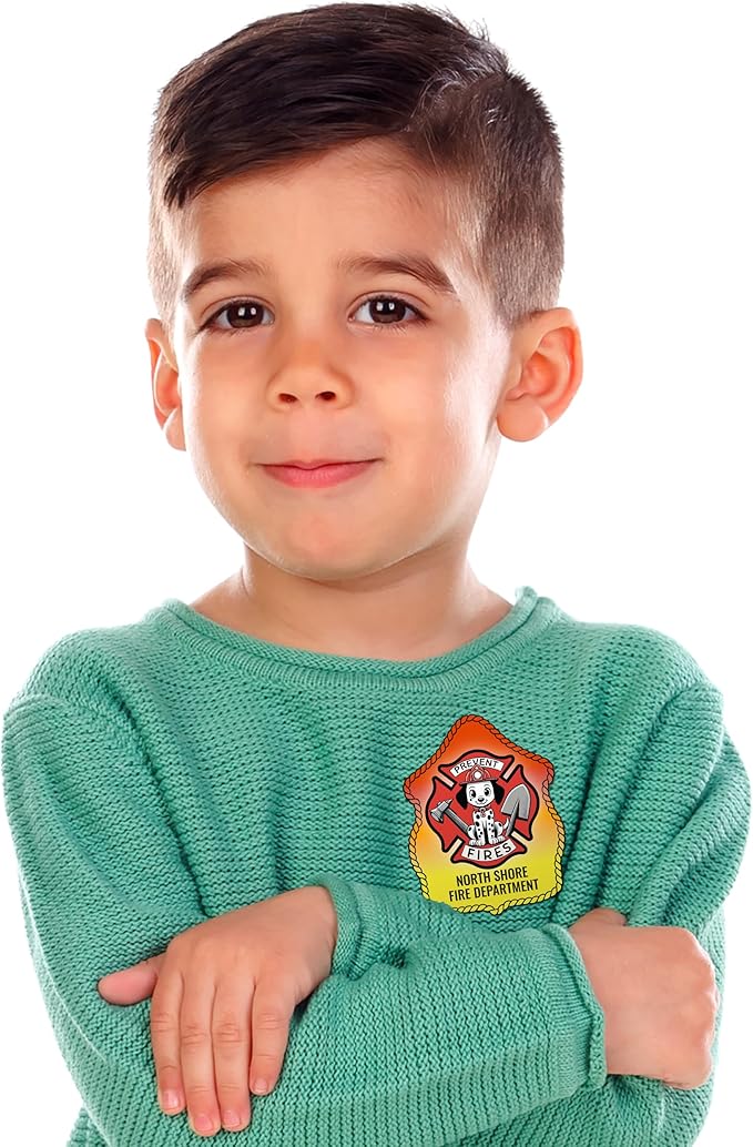 Kenco Kids Customizable Plastic Firefighter Hats -Choose your style, add your name or department