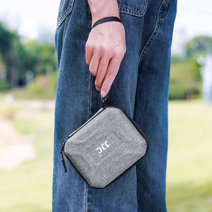 JJC Hard Lens Filter Pouch, 4-Pocket Filter Case for Circular Filter Up to 95mm with Belt Loop, Dustproof & Water-Resistant Camera Filter Storage Wallet for Photography ND UV CPL Filter