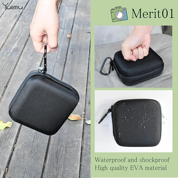 Hard Shell Camera Filter Case Camera Filter Accessories and Storage Suitable for 6 circular filters with a maximum diameter of 95mm Microfiber-Lined Pockets