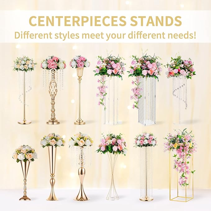 NUPTIO Flower Wedding Centrepieces for Tables - 2 Pcs 9.5in Diameter Teal & White Artificial Flowers Rose Ball for Centerpieces Table - Fake Rose Arrangements for Weddings Birthday Party Decorations