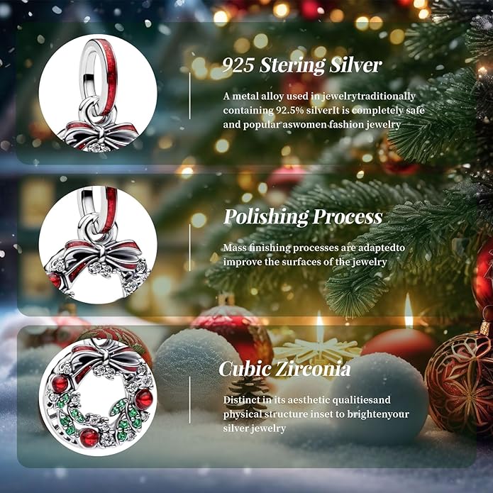MITSOKU 925 Sterling Silver Charms for Bracelets Necklaces Animal prototype Pendant Safety Chain Dangle Pendants Beads Christmas Day Charms Jewelry Gift for Women
