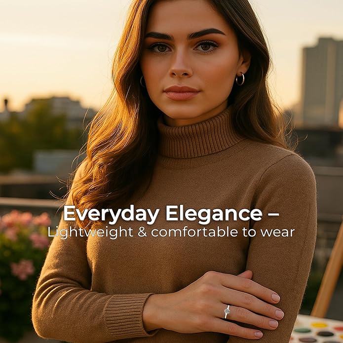 Oval Labradorite 925 Sterling Silver Ring - Delicate BOHO Chic Jewelry - Fashionable and Stylish for Women with Velvet Gift Bag/Box - Made by Indian Artisans - Size 4-9