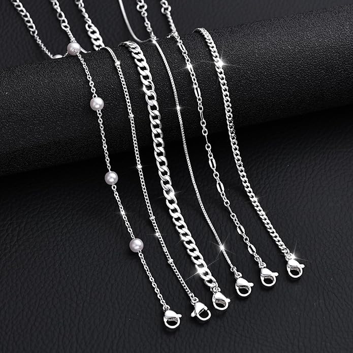 MBW Gold Bracelets for Women Trendy, Dainty 14K Gold Plated Bracelet Stack Beaded Chain Bracelet Set Thin Small Cute Paperclip Bracelets Fashion Waterproof Jewelry Gift Gold Accessories for Women