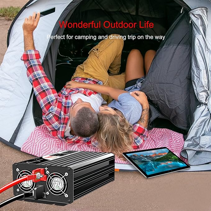 Xijia 1500W (Peak Power 3000W) Pure Sine Wave Inverter DC 36v to 120v Inverter 60HZ Solar Converter for Home Use,RV, Camping, Boat,Outdoor (DC36V (Range 30V-45V) 1500W)