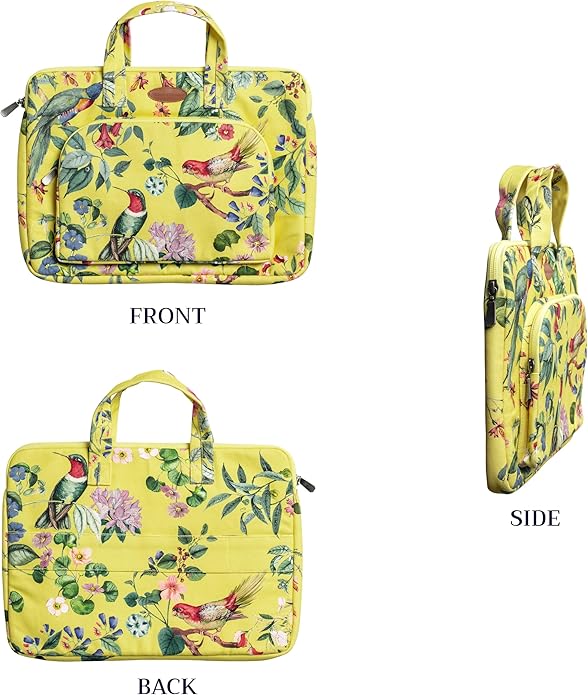 Maison d'Hermine Laptop bag with front pocket Stain and water repellent Cotton canvas