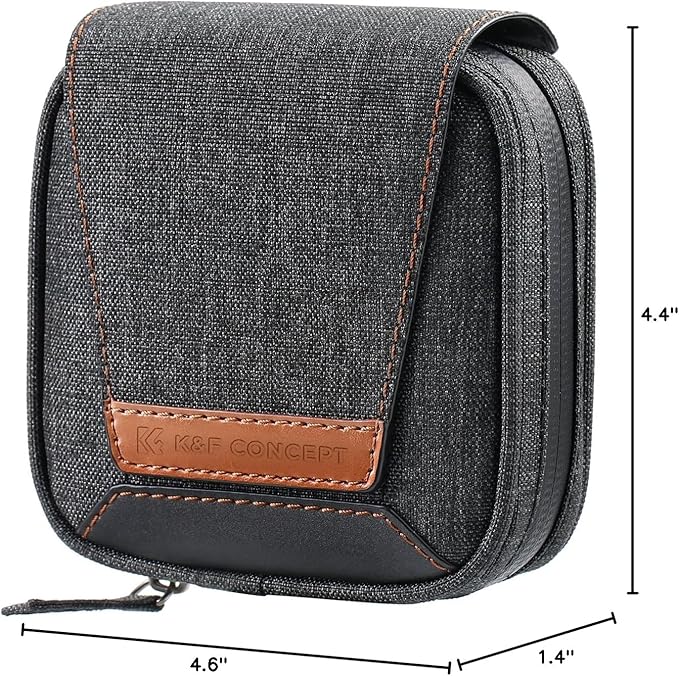 K&F CONCEPT 4 in 1 Basic Model Lens Filter Pouch Up to 95mm solar filter Pouch Case Camera Lens Filter Storage Wallet for ND UV CPL Filter Waterproof Filter Case