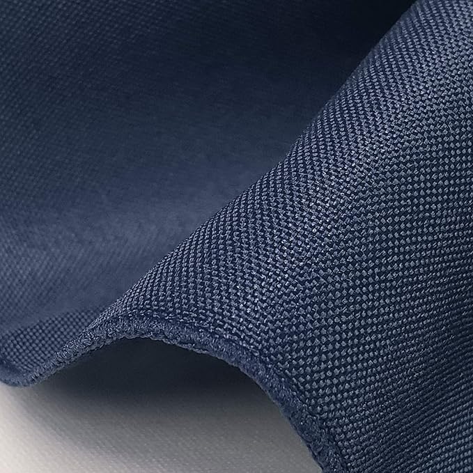 TableLinensforLess 17x17 Inch Polyester Cloth Napkins, Set of 12 (Dark Blue)