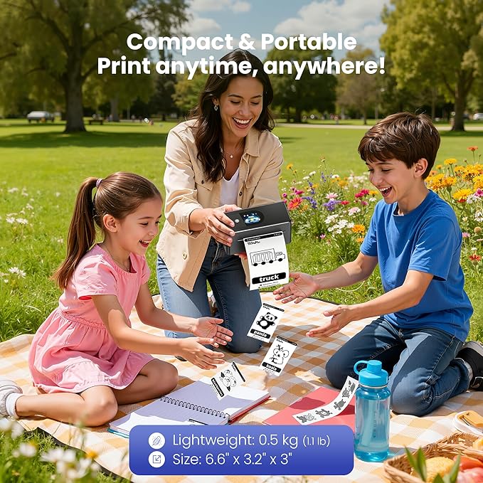 Bluetooth Shipping Label Printer with Touchscreen – Upgraded 4x6 Thermal Printer for Small Businesses & Shipping Packages, Compatible with Phone, PC and Tablet, Widely Used for Amazon, Shopify, Etsy