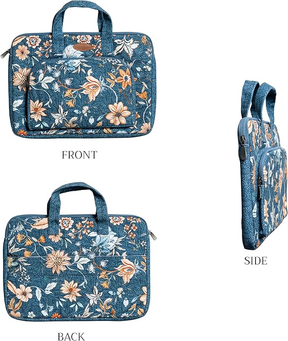 Maison d'Hermine Laptop bag with front pocket Stain and water repellent Cotton canvas
