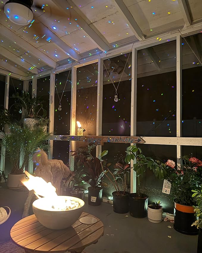 Outdoor Christmas Laser Lights Projector, AIRIVO Fixed 5 Colors Motion FairyLights, Twinkling Star Projector Firefly Lights with Remote Control for Trees, Home, Garden, Patio