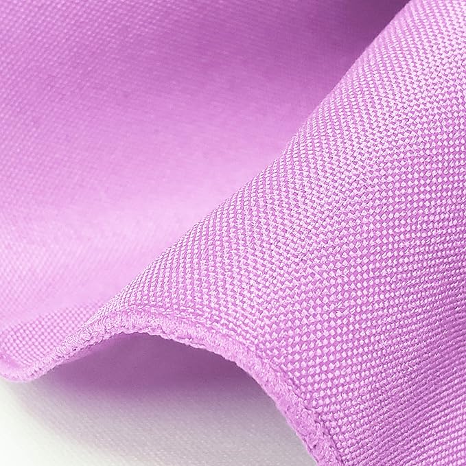 TableLinensforLess 17"x17" Polyester Cloth Napkins, Set of 12 (Lavender) | Easy-Care, No-Iron Finish, Superior Color Retention, Machine Washable