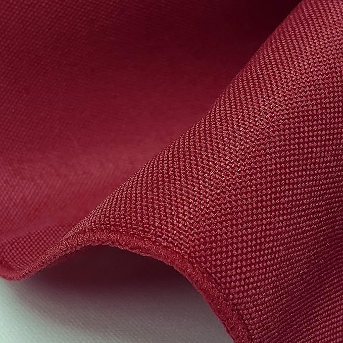 TableLinensforLess 17"x17" Polyester Cloth Napkins, Set of 6 (Maroon) | Easy-Care, No-Iron Finish, Superior Color Retention, Machine Washable
