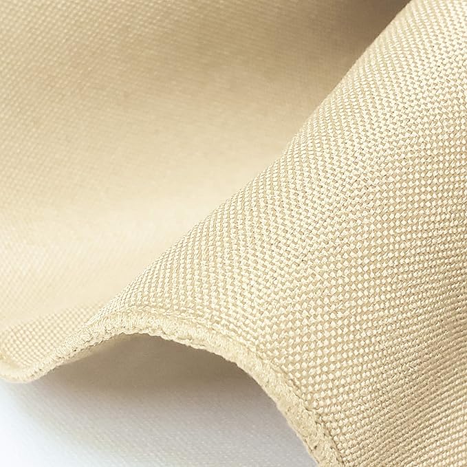 TableLinensforLess 17x17 Inch Polyester Cloth Napkins, Set of 12 (Sand)