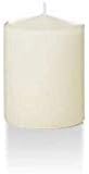 yummi 2.25" x 3" Ivory Slim Round Pillar Candles - 4 per Pack