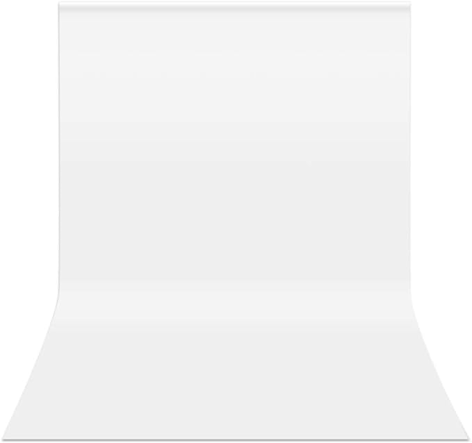HEMMOTOP White Backdrop 10x12ft, Large Photography Background Screen for Photoshoot, 3x3.6m Seamless White Photo Backdrop Fabric for Birthday Parties, Video Recording, Weddings (Only Backdrop)
