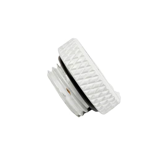 Dracaena.io 12 Pack G1/4" Thread, Thin Water Stop Plug Fitting with Coin Slot for Computer Water Cooling System, Durable Brass/Copper Material, White